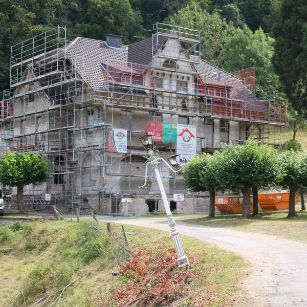 Außenansicht des Burghofs in Königswinter.