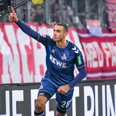 Jubel nach dem Tor zum 0:1 durch Ellyes Skhiri