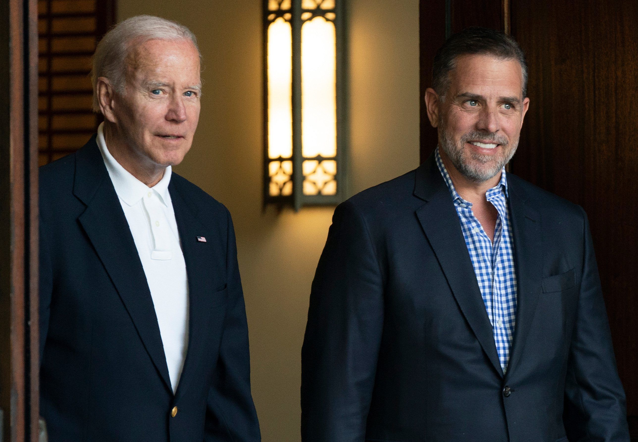 Joe Biden (l.) und sein Sohn Hunter