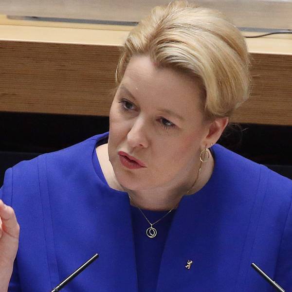 Franziska Giffey (SPD), Regierende Bürgermeisterin, hat Friedrich Merz und dessen CDU scharf kritisiert. (Archivbild)