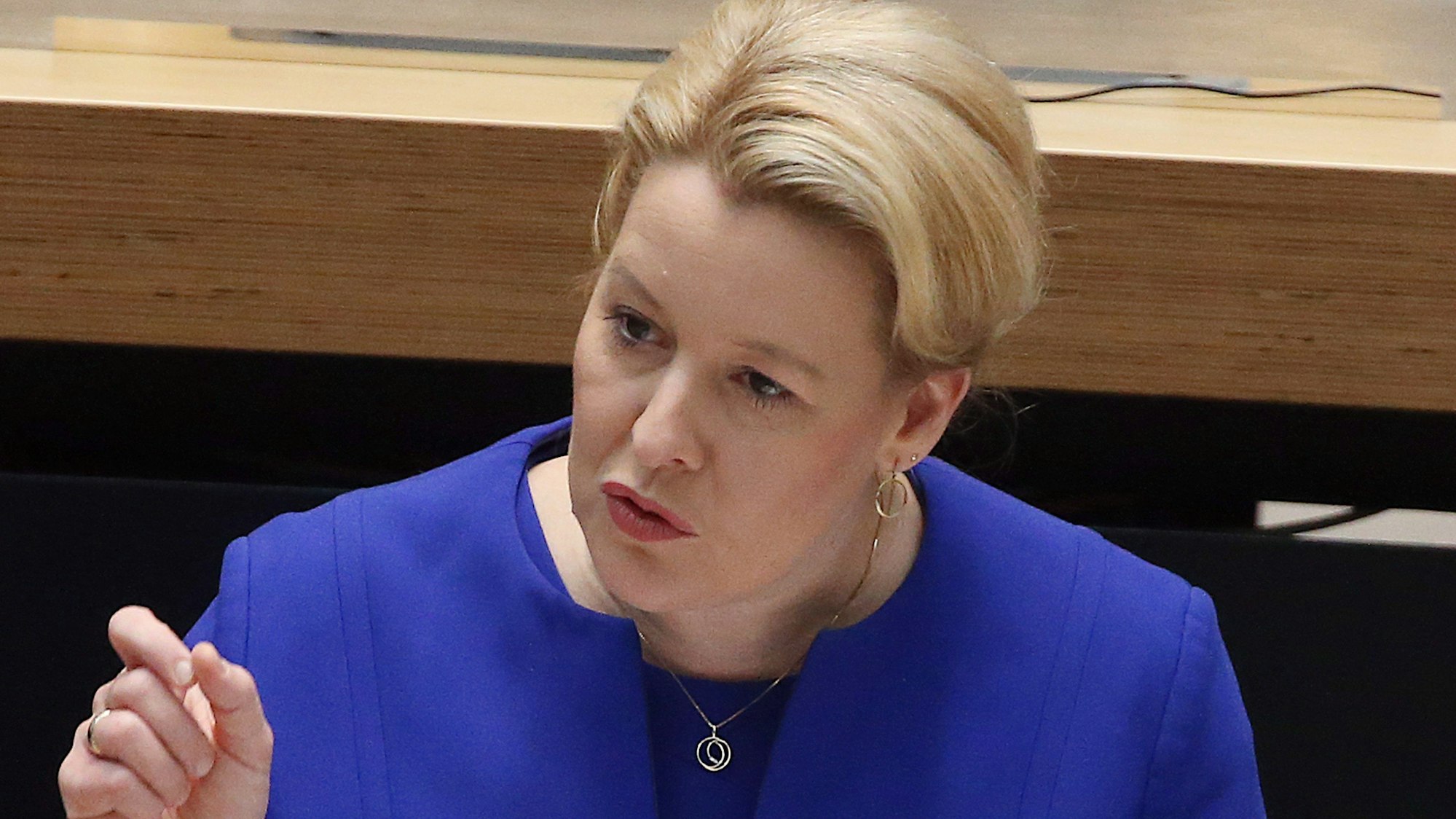 Franziska Giffey (SPD), Regierende Bürgermeisterin, hat Friedrich Merz und dessen CDU scharf kritisiert. (Archivbild)