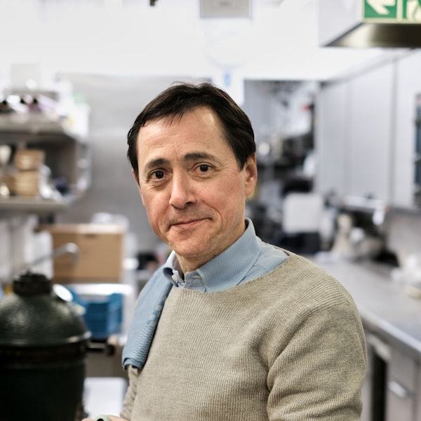 Sternekoch Vincent Moissonnier in der Küche seines Restaurants