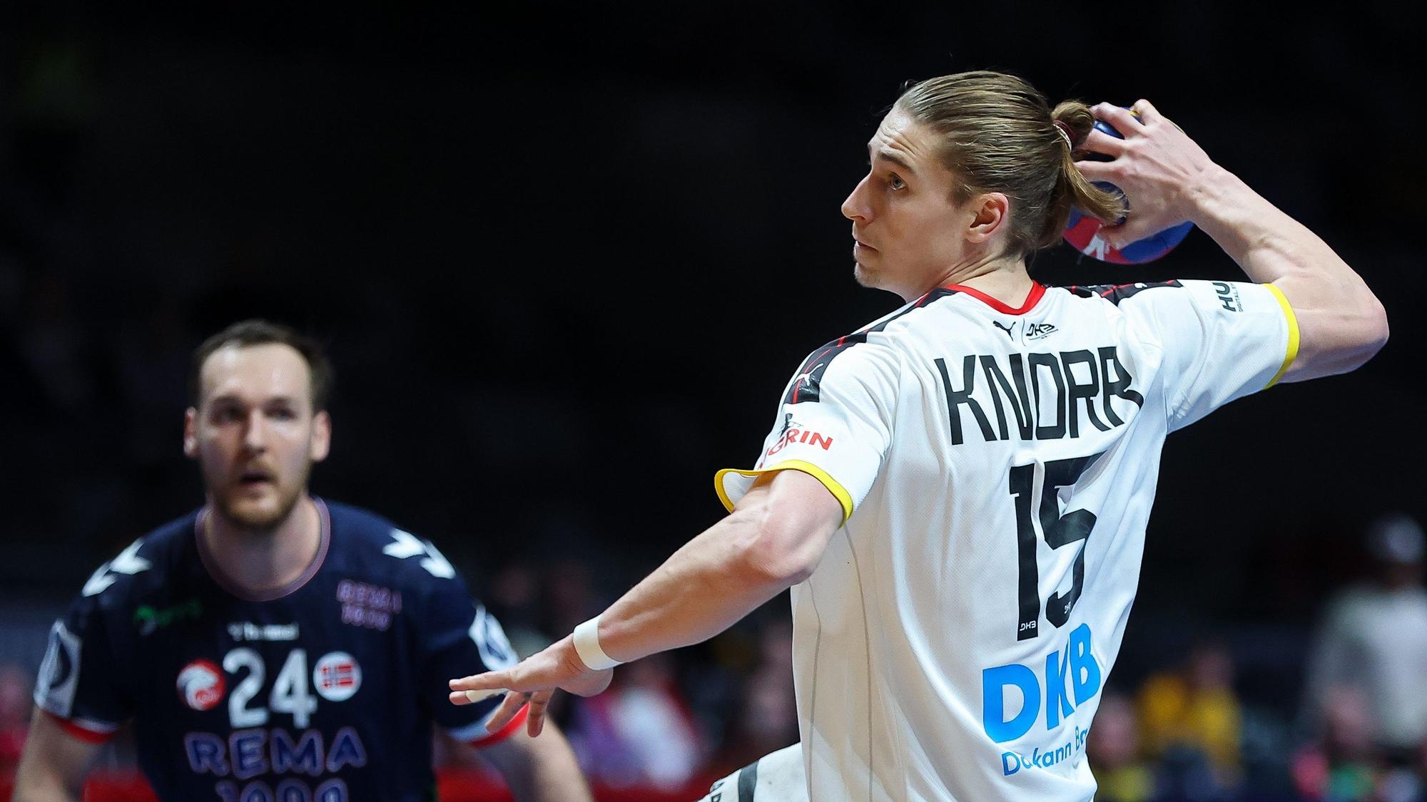 Juri Knorr war einer der besten deutschen Nationalspieler bei der Handball-Weltmeisterschaft 2023. Deutschland wird am Ende Fünfter.