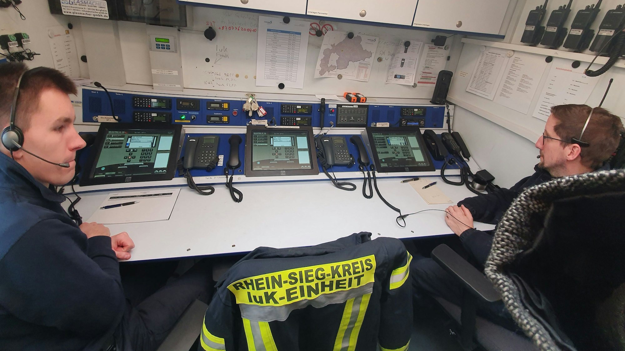 Die mobile Einheit Feuerwehr Rhein-Sieg-Kreis im Einsatz-LKW