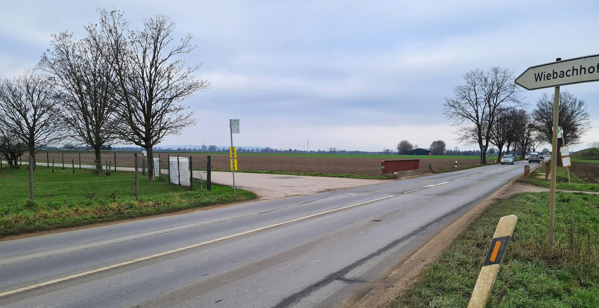 Straße zum Wiebachhof in Bergheim
