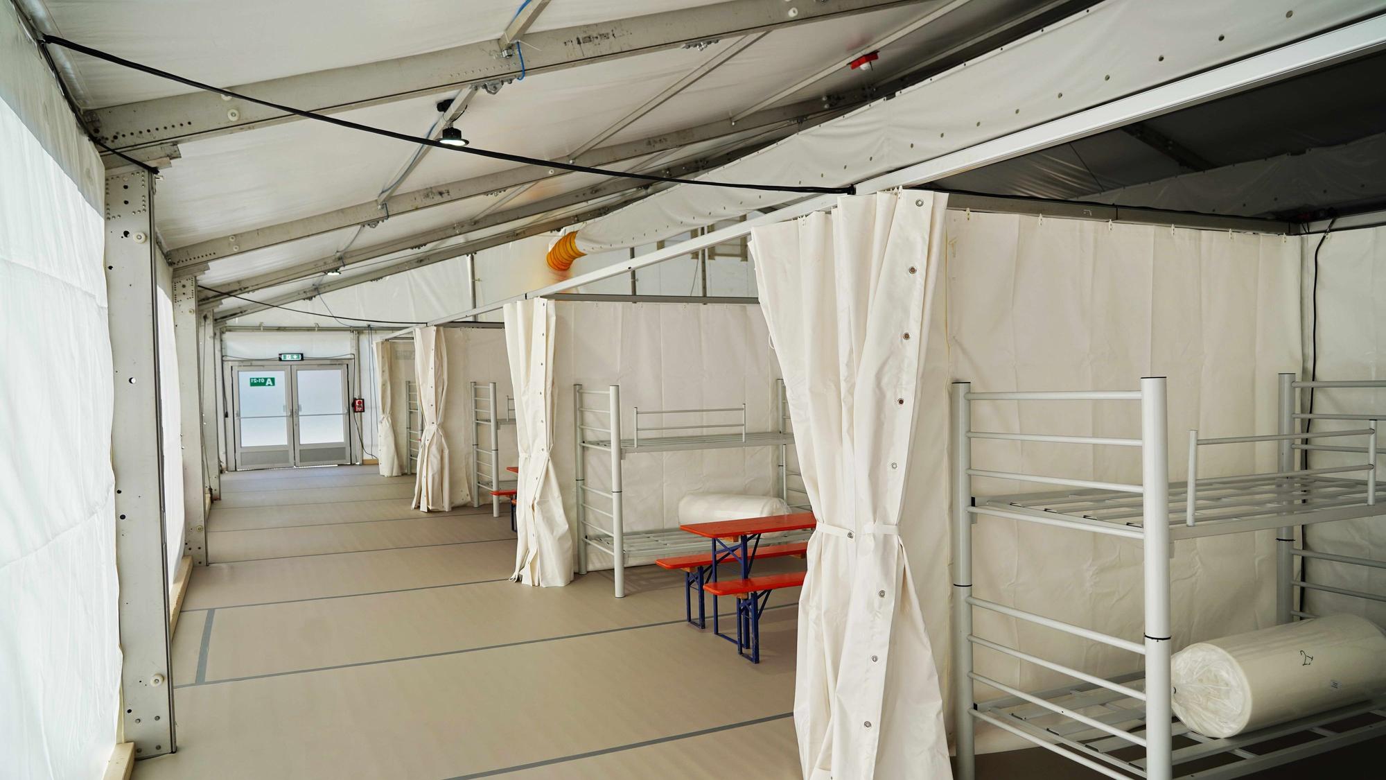 Blick in die Unterkunft für Geflüchtete in Zollstock