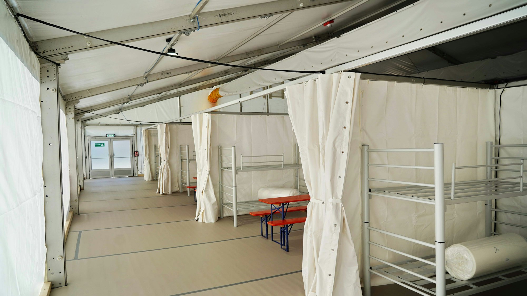 Blick in die Unterkunft für Geflüchtete in Zollstock