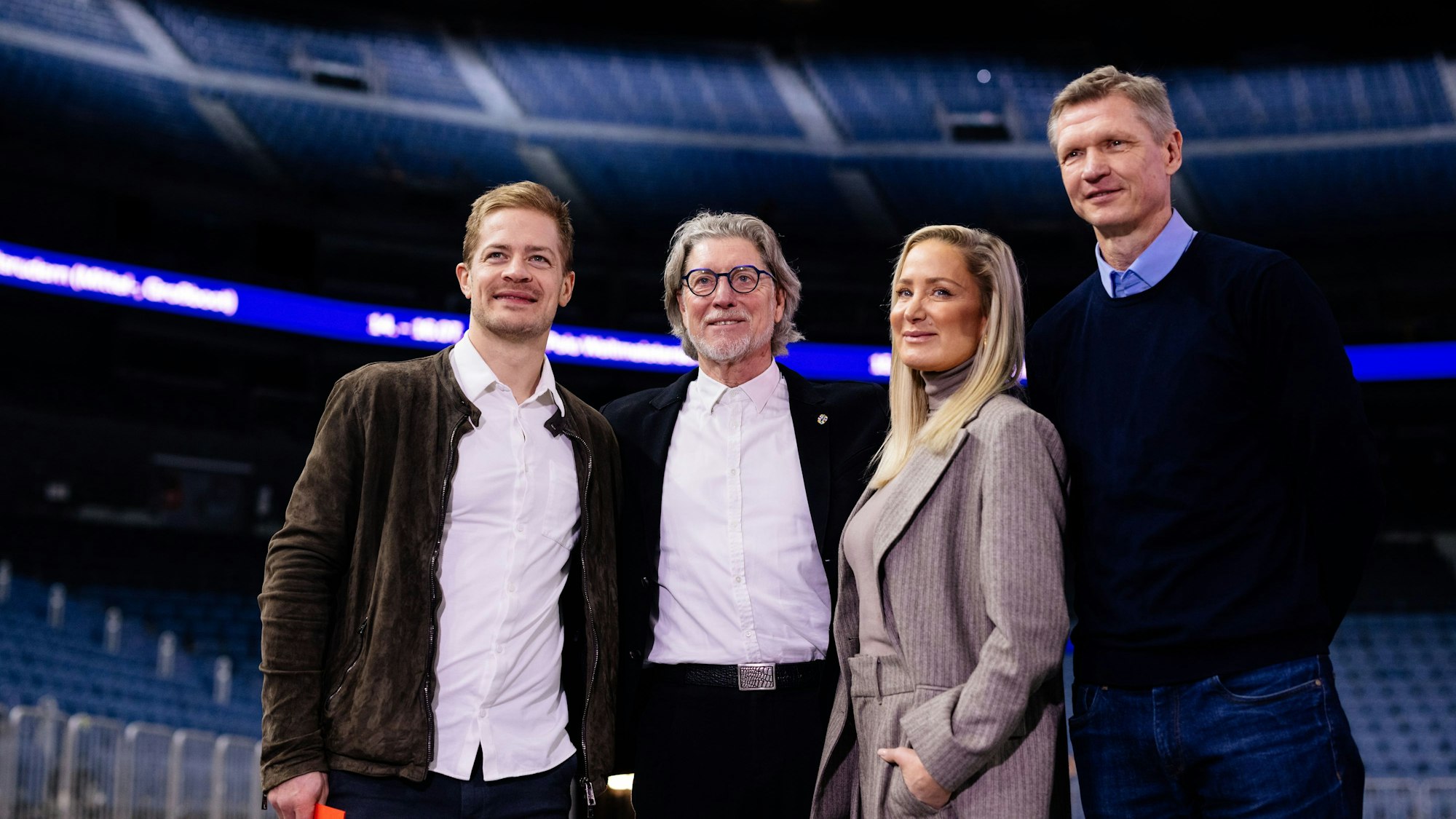 Botschafter des Kölner Sports: Moritz Müller, Toni Schumacher, Janine Kunze und Torsten May (v.l.).