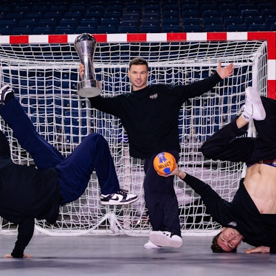 Die Breakdancer Mario Eckel, Dennis Kolb und Martin Gut (v.l.) aus Köln (v.l.).