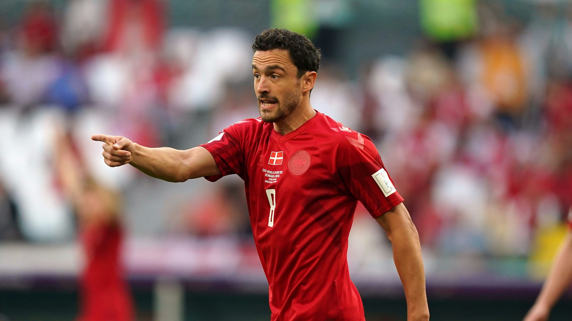 Thomas Delaney im Nationalmannschafts-Trikot Dänemarks.(November, 2022)