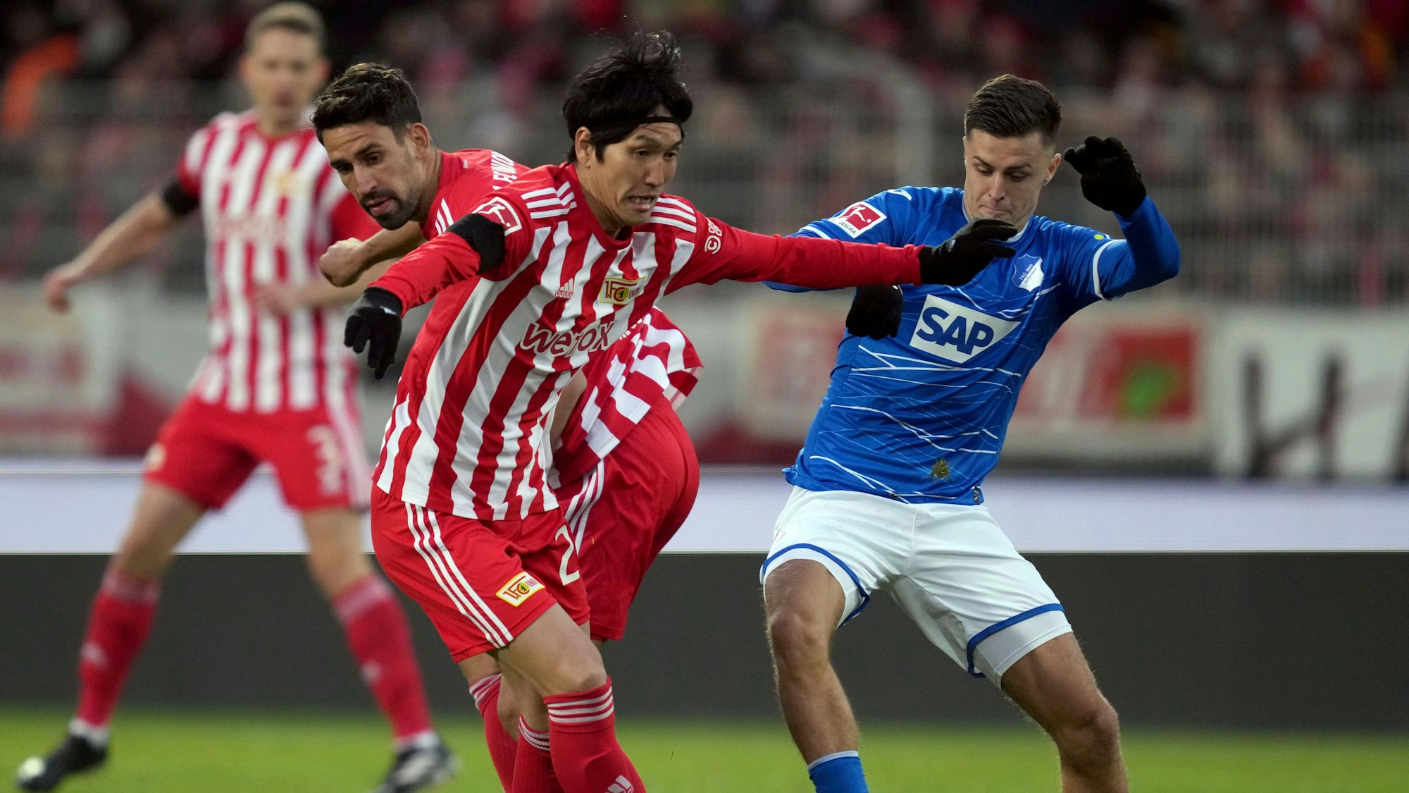 Genki Haraguchi im Trikot von Union Berlin. (Januar, 2023)