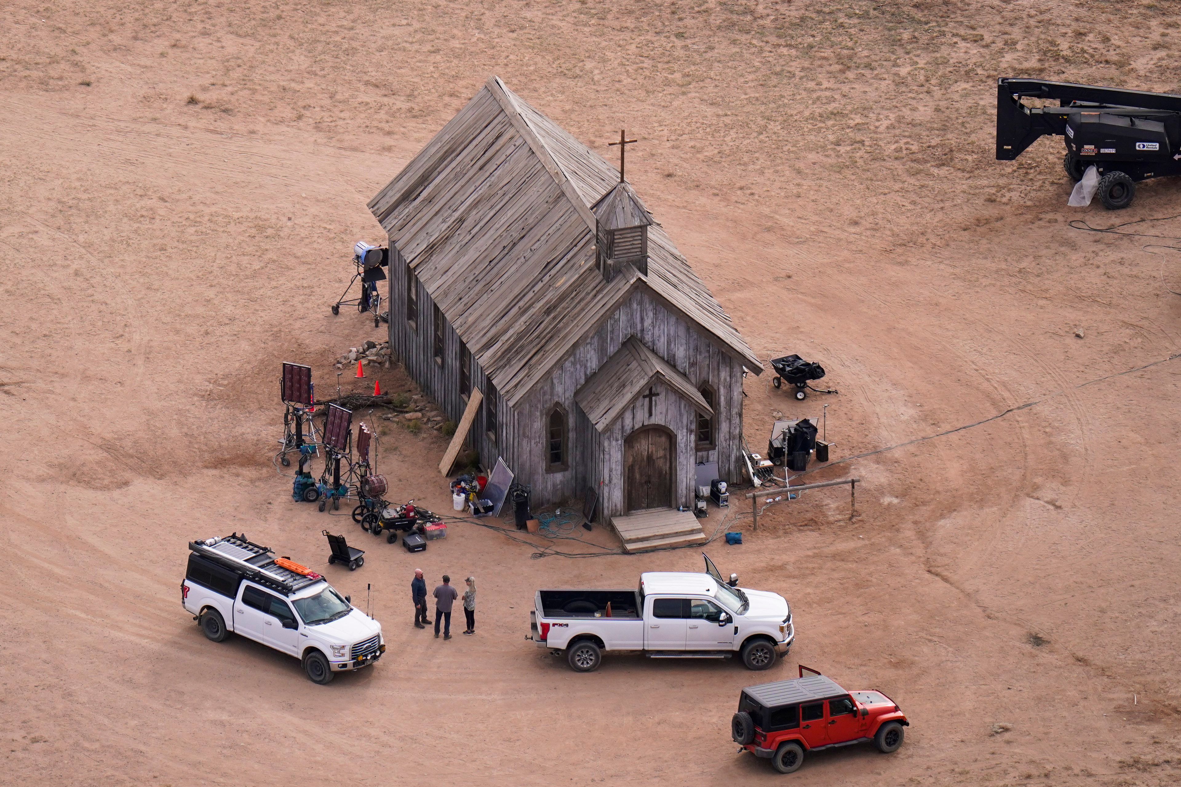 Das Set von  „Rust“ auf der Bonanza Creek Ranch in Santa Fe