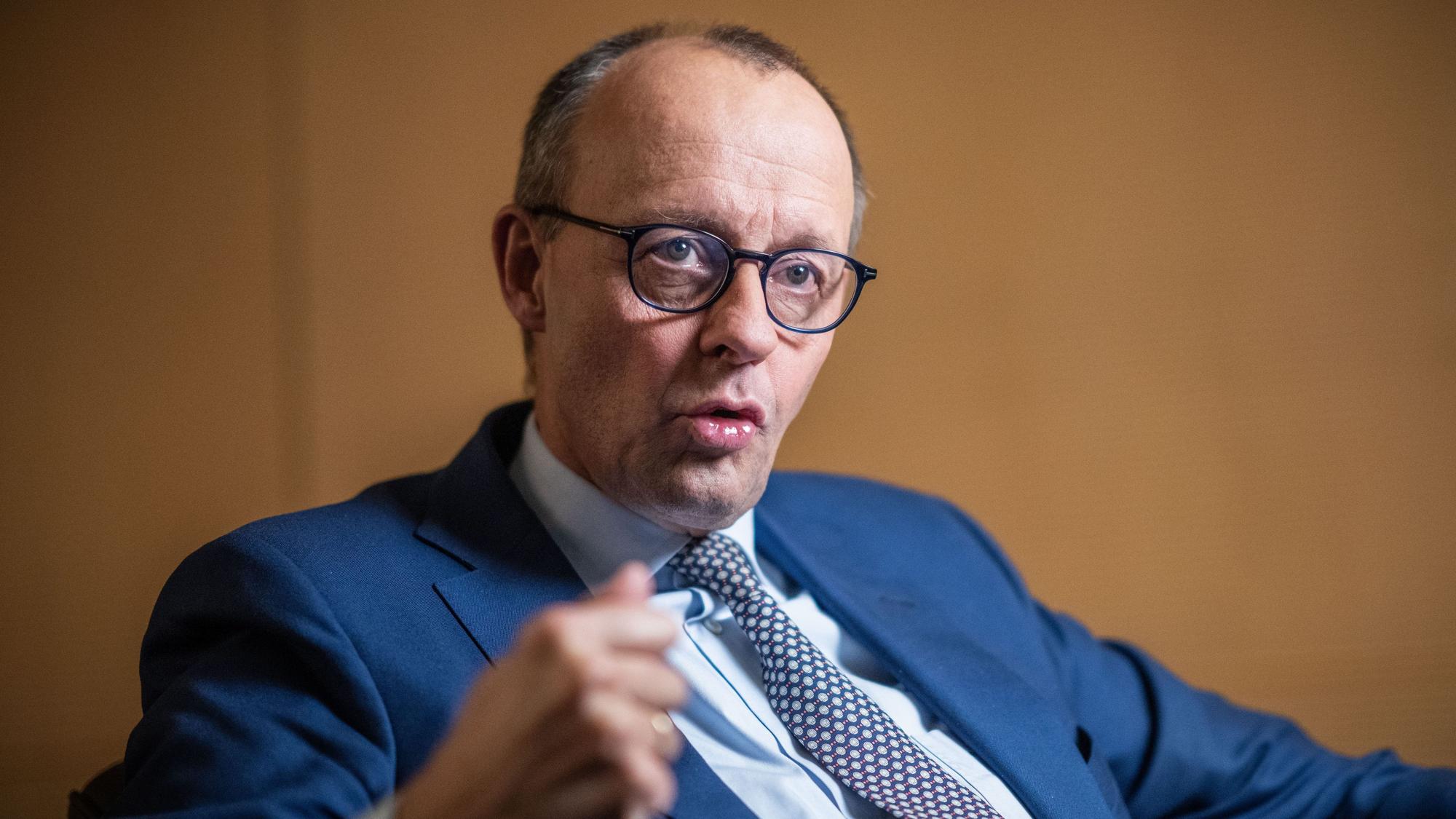 Friedrich Merz, CDU Bundesvorsitzender und Fraktionsvorsitzender der CDU/CSU Fraktion.
