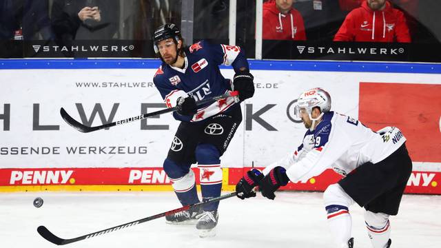 Topscorer bei den Haien: Andreas Thuresson (links) im Spiel gegen Nürnberg.
