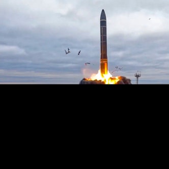 Eine Atomrakete, die startet.(Symbolbild)