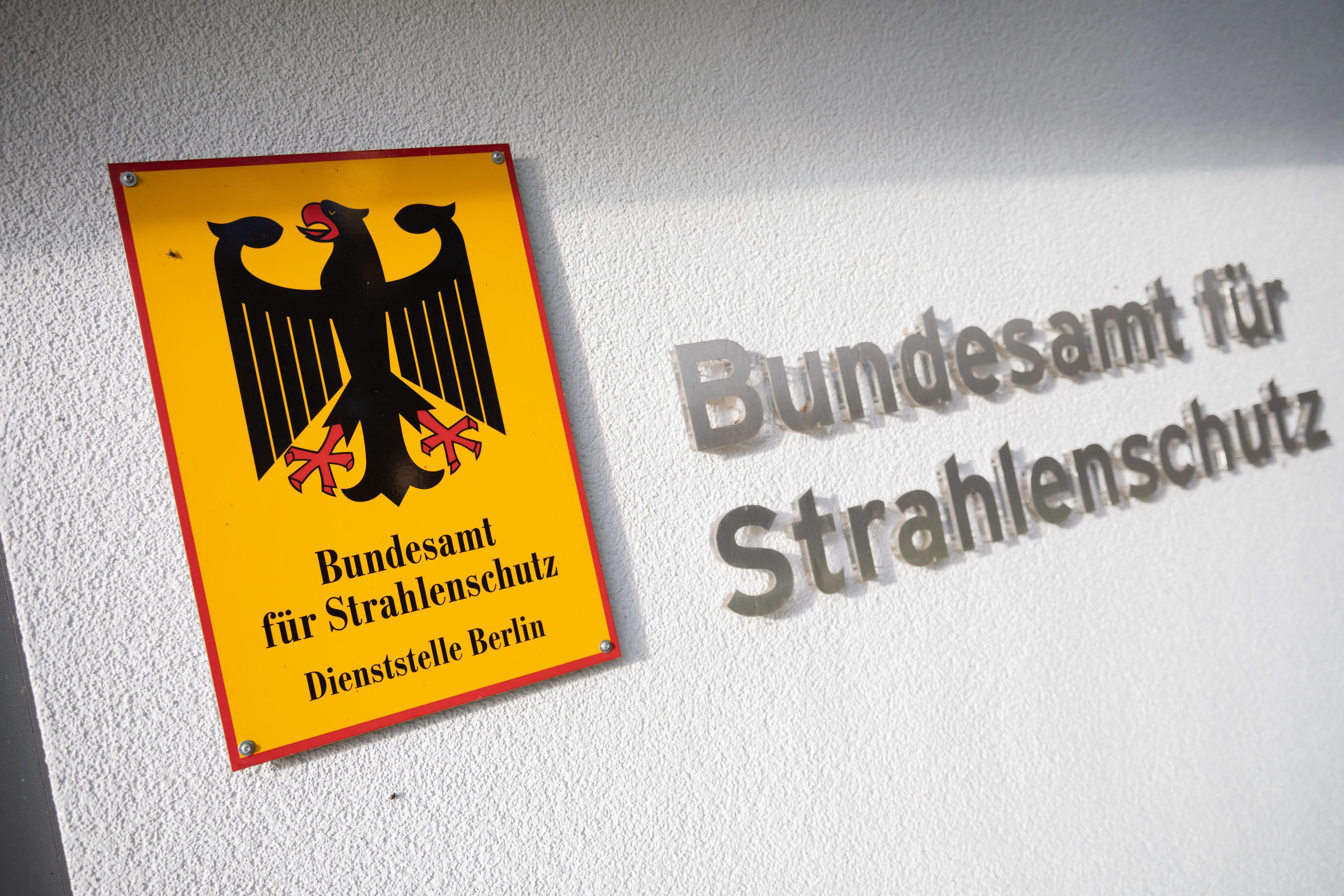 Der Schriftzug der Dienststelle des Bundesamtes für Strahlenschutz (BfS).