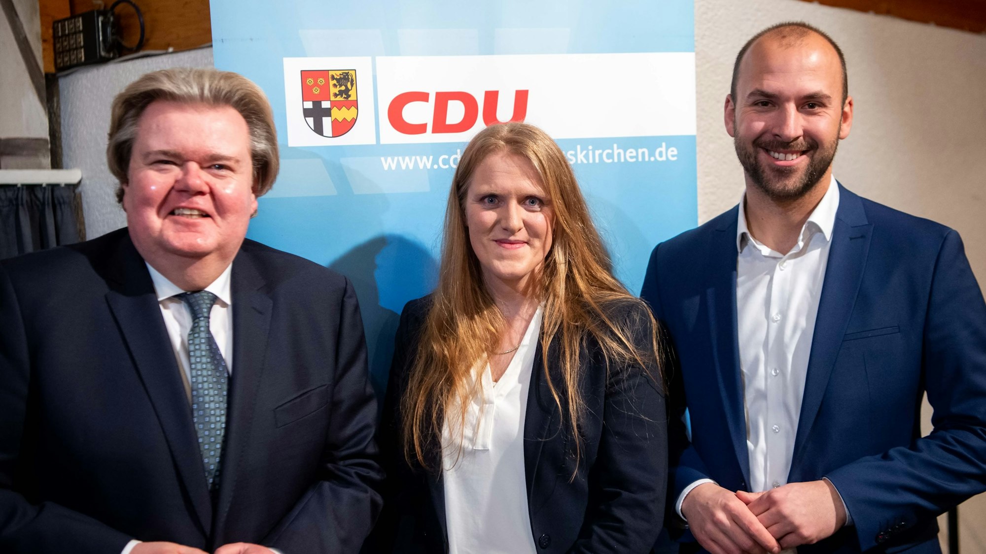 Pfennings Stellvertreter: Klaus Voussem (Euskirchen, l.), Birgit Braun-Näger (Mechernich) und Andreas Winkler (Nettersheim).