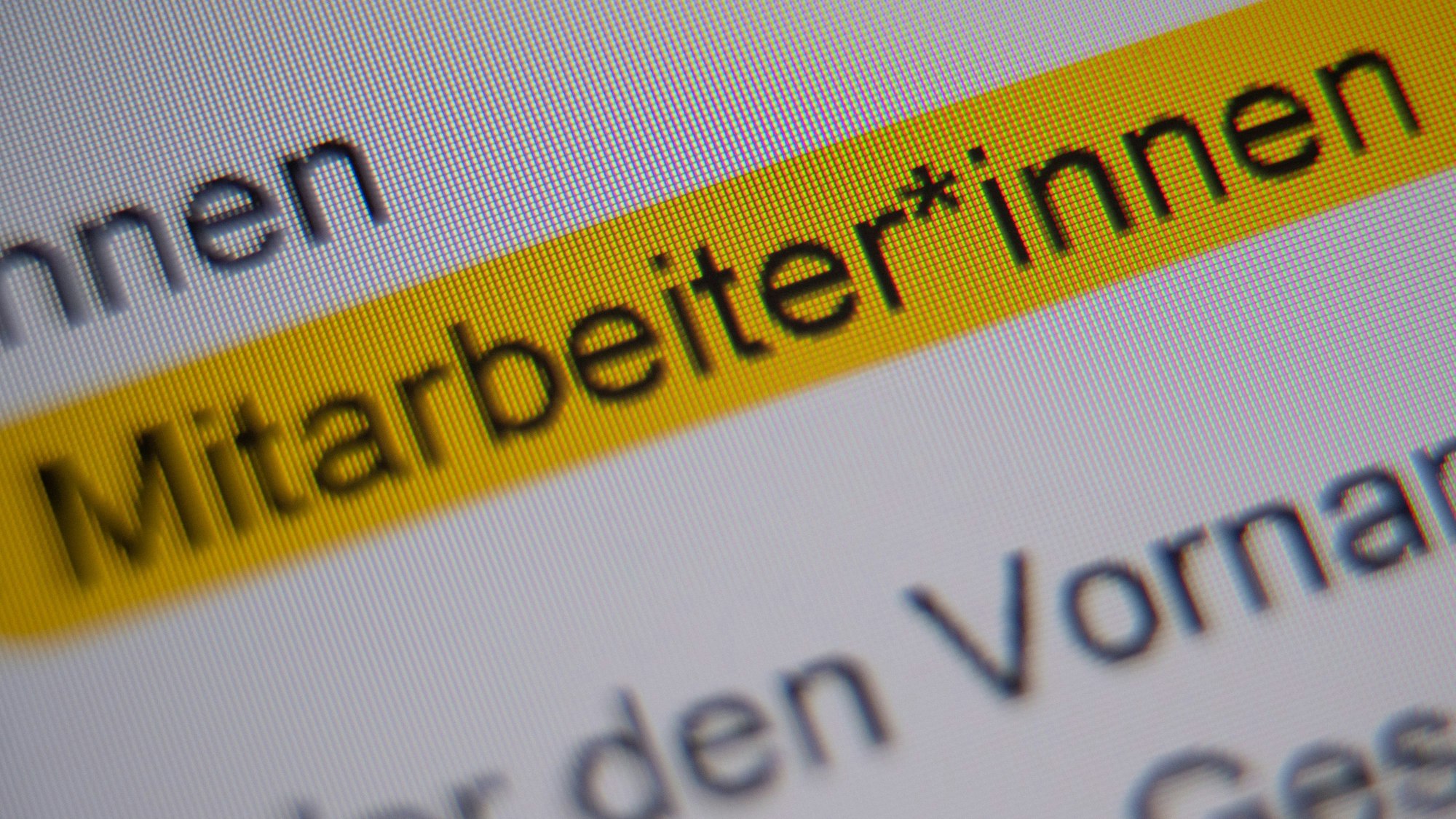Die Anrede "Mitarbeiter*innen" ist in der Handreichung "Hinweise zur Umsetzung der geschlechtersensiblen Sprache für die Verwaltung zu sehen.