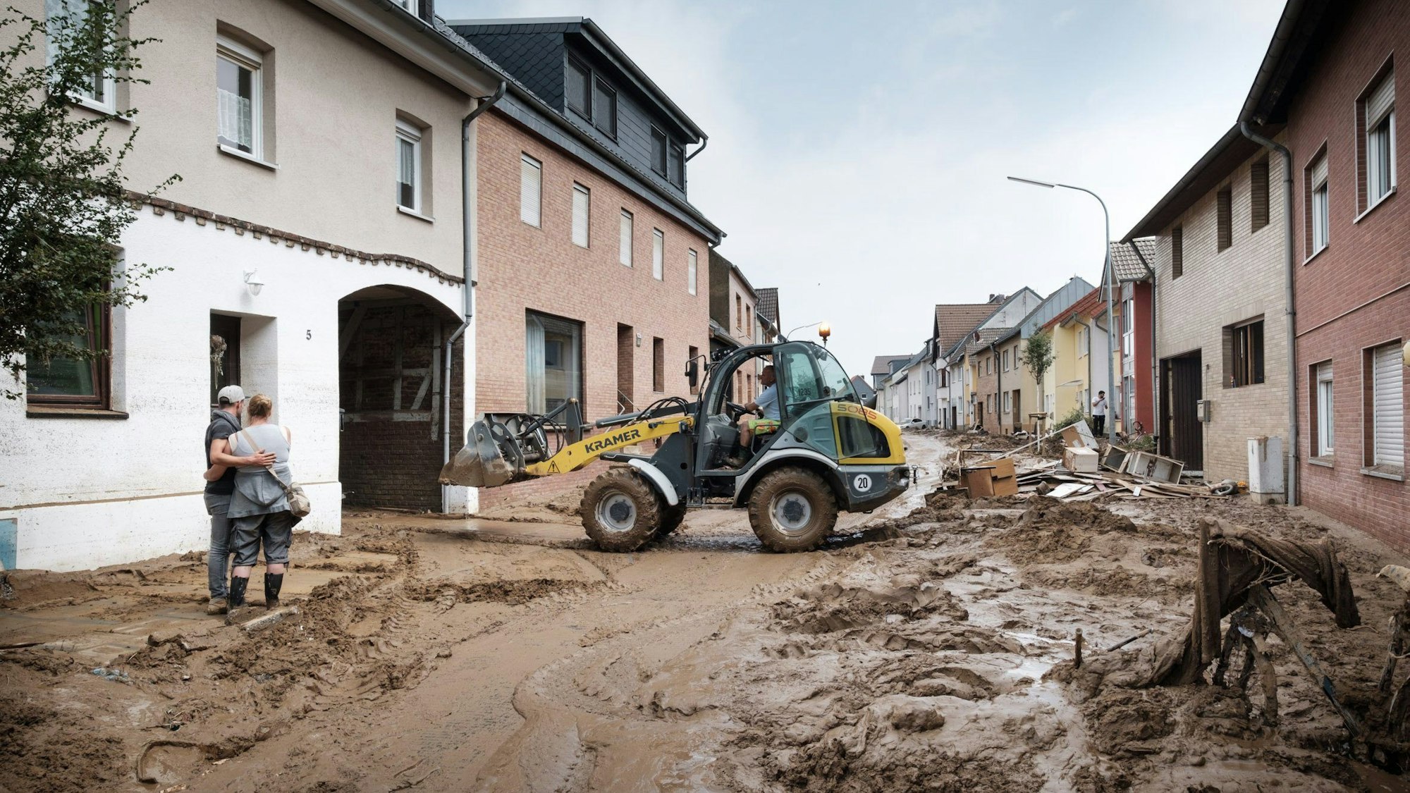 Die Flut im Juli 2021 hat in Odendorf viel Zerstörung mit sich gebracht. Foto: Martin Magunia