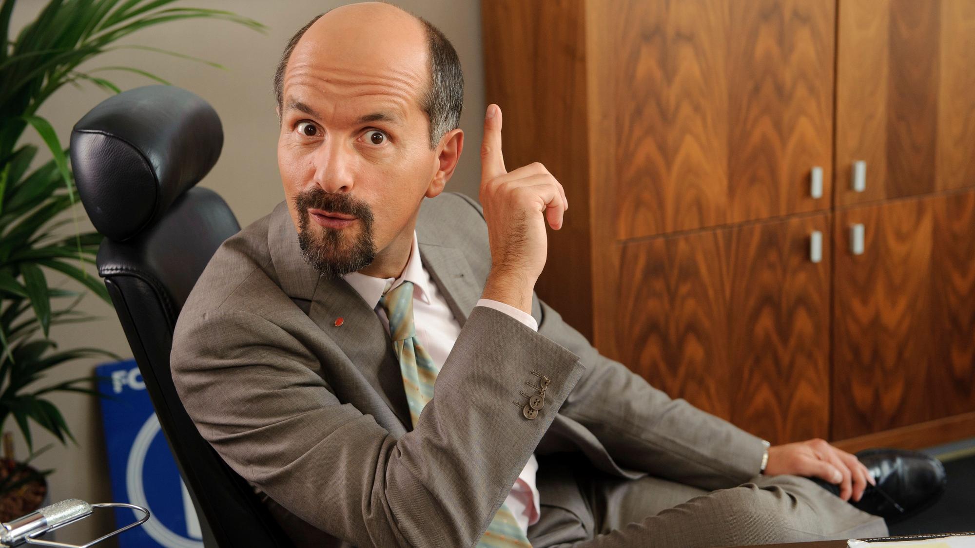 Der Schauspieler Christoph Maria Herbst als Versicherungsangestellter Bernd Stromberg in einer Szene der fünften Staffel der ProSieben-Serie «Stromberg» (undatiertes Handout).