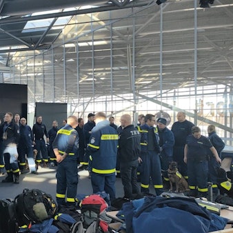 THW am Flughafen Köln-Bonn