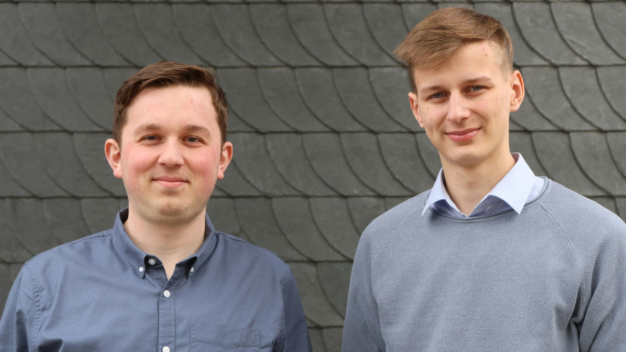 Die Waldbröler Stadt-Azubis Felix Becher und Tom Müller.