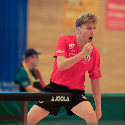 Lennart Wehking vom 1. FC Köln mit der Siegerfaust