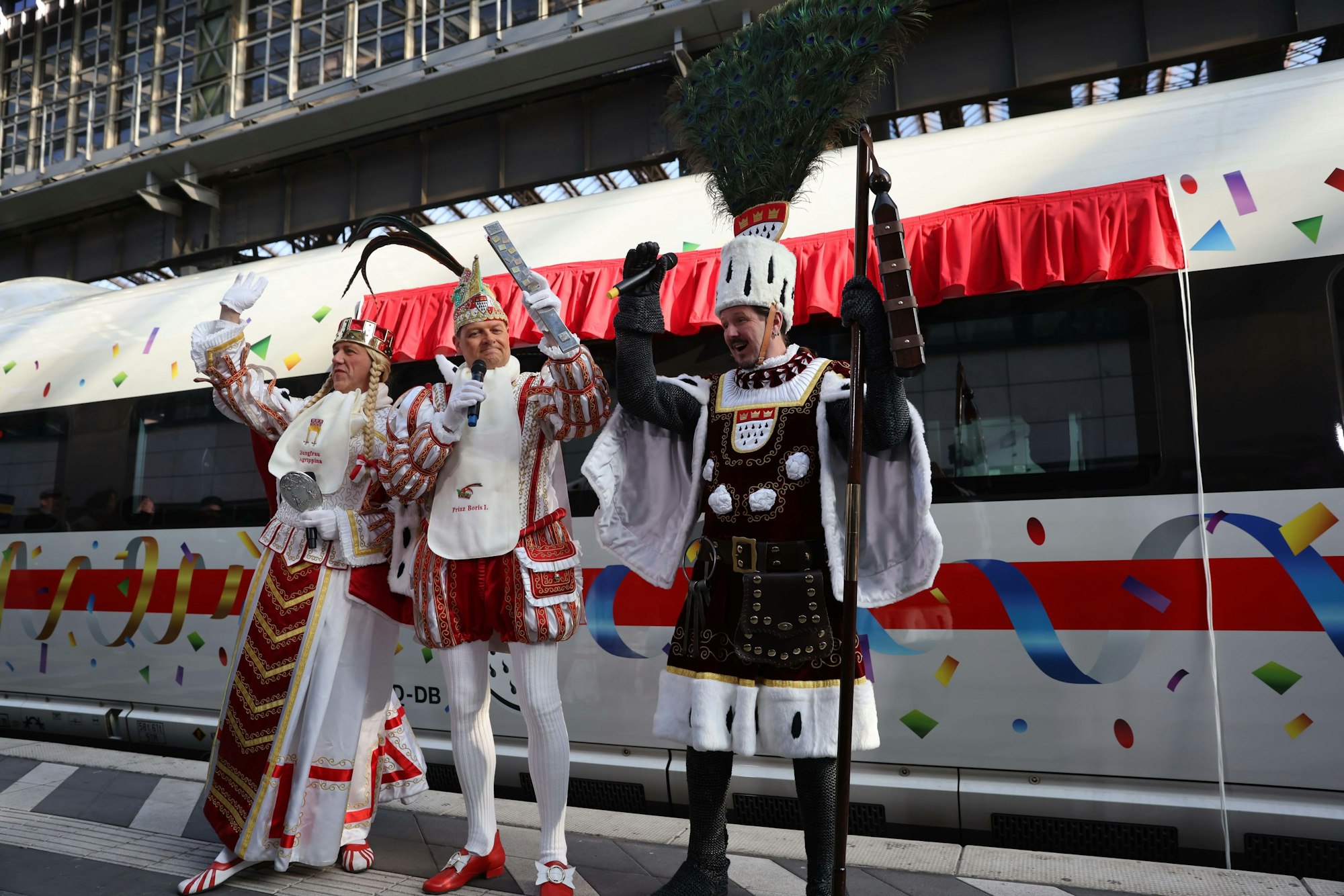 Köln, RSK, Zugtaufe durch das Dreigestirn