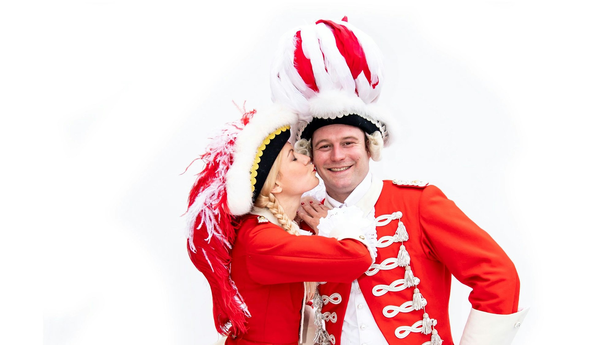 Das Tanzpaar der Roten Funken, Judith Gerwing und Florian Gorny