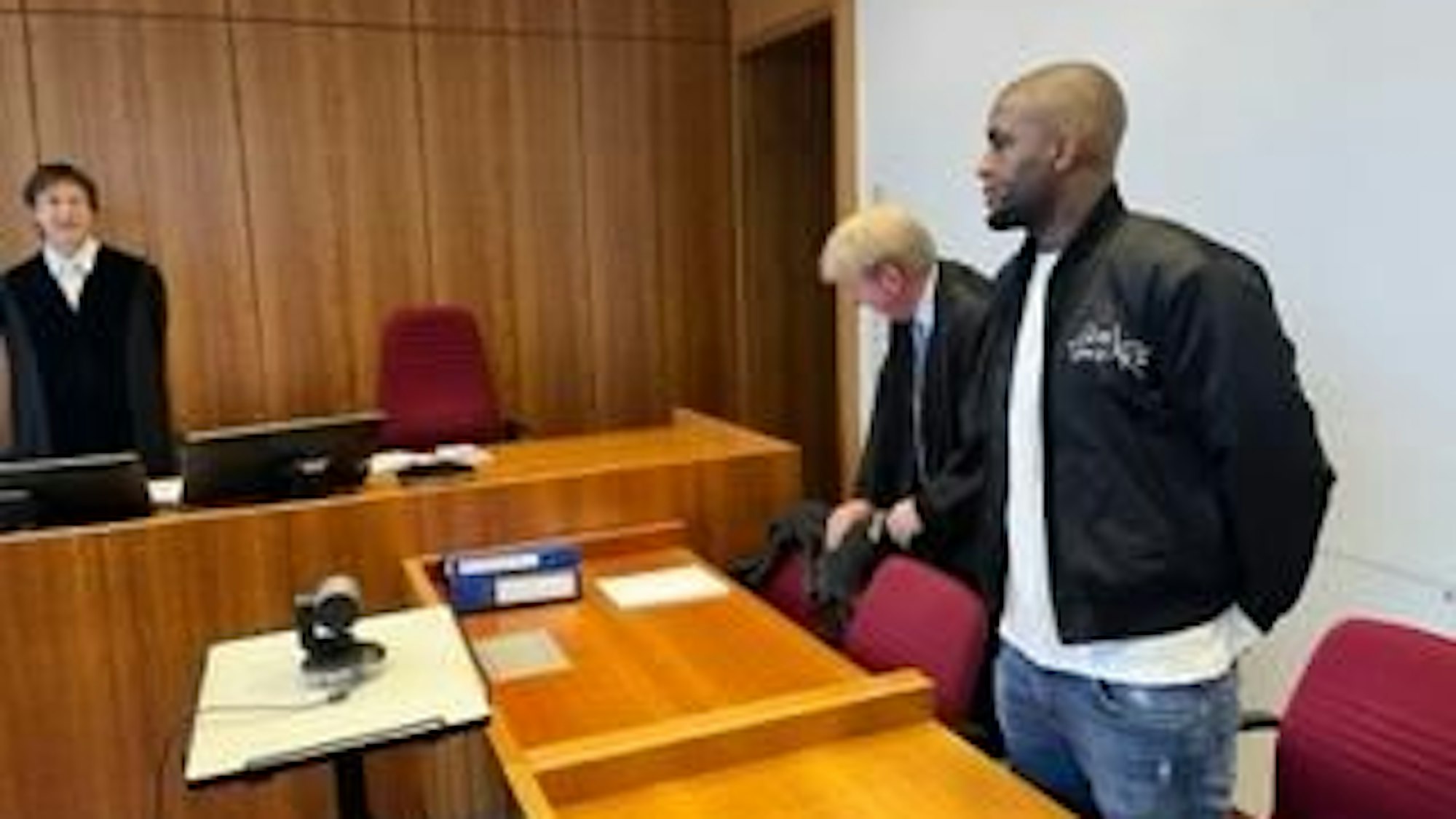 Anthony Modeste bei Prozess am Landgericht Bonn.