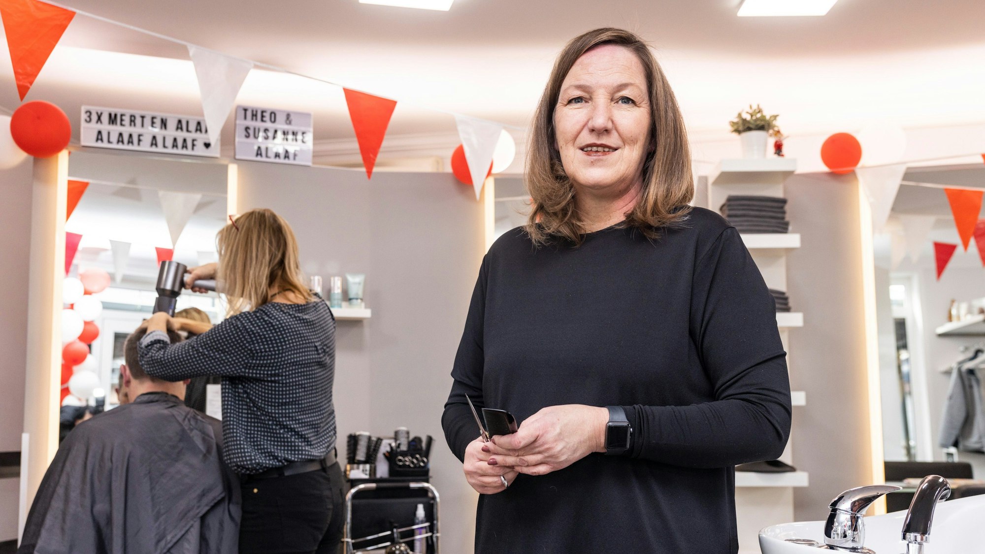 Anja Stöckel stellt selbst fest, ob Kunden reden wollen.