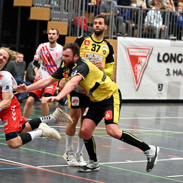 10.02.2023, Handball-Longericher SC Köln-HSG Krefeld
links: Joscha Rinke (Longerich)
Foto: Uli Herhaus