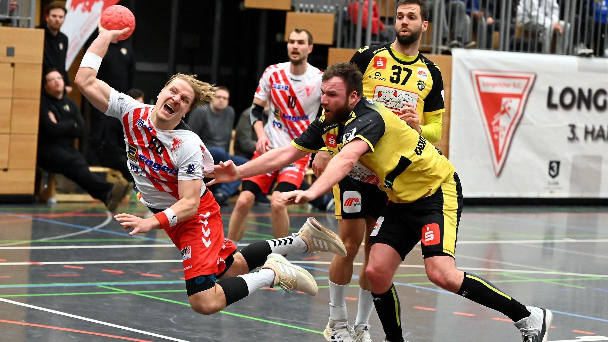 10.02.2023, Handball-Longericher SC Köln-HSG Krefeld
links: Joscha Rinke (Longerich)
Foto: Uli Herhaus