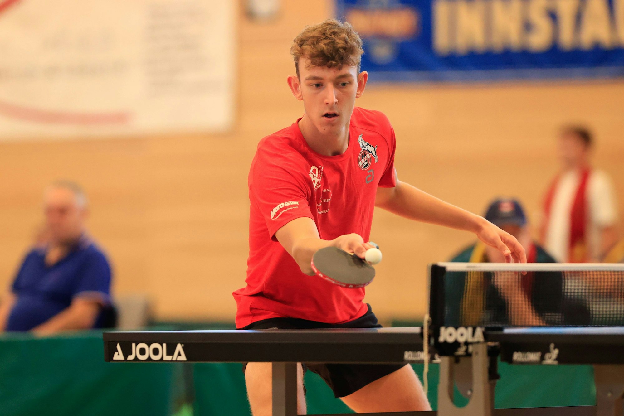 Adrien Rassenfosse 1. FC Köln - Passau Bayern/Deutschland Tischtennis Herren, 2. Bundesliga, Saison 2022/2023 am 4.09.2022 in der Neuen Mehrzweckhalle TTC Fortuna Passau - 1. FC Köln *** Adrien Rassenfosse 1 FC Köln Passau Bavaria Germany Table Tennis Men, 2 Bundesliga, Season 2022 2023 on 4 09 2022 in the New Multipurpose Hall TTC Fortuna Passau 1 FC Köln