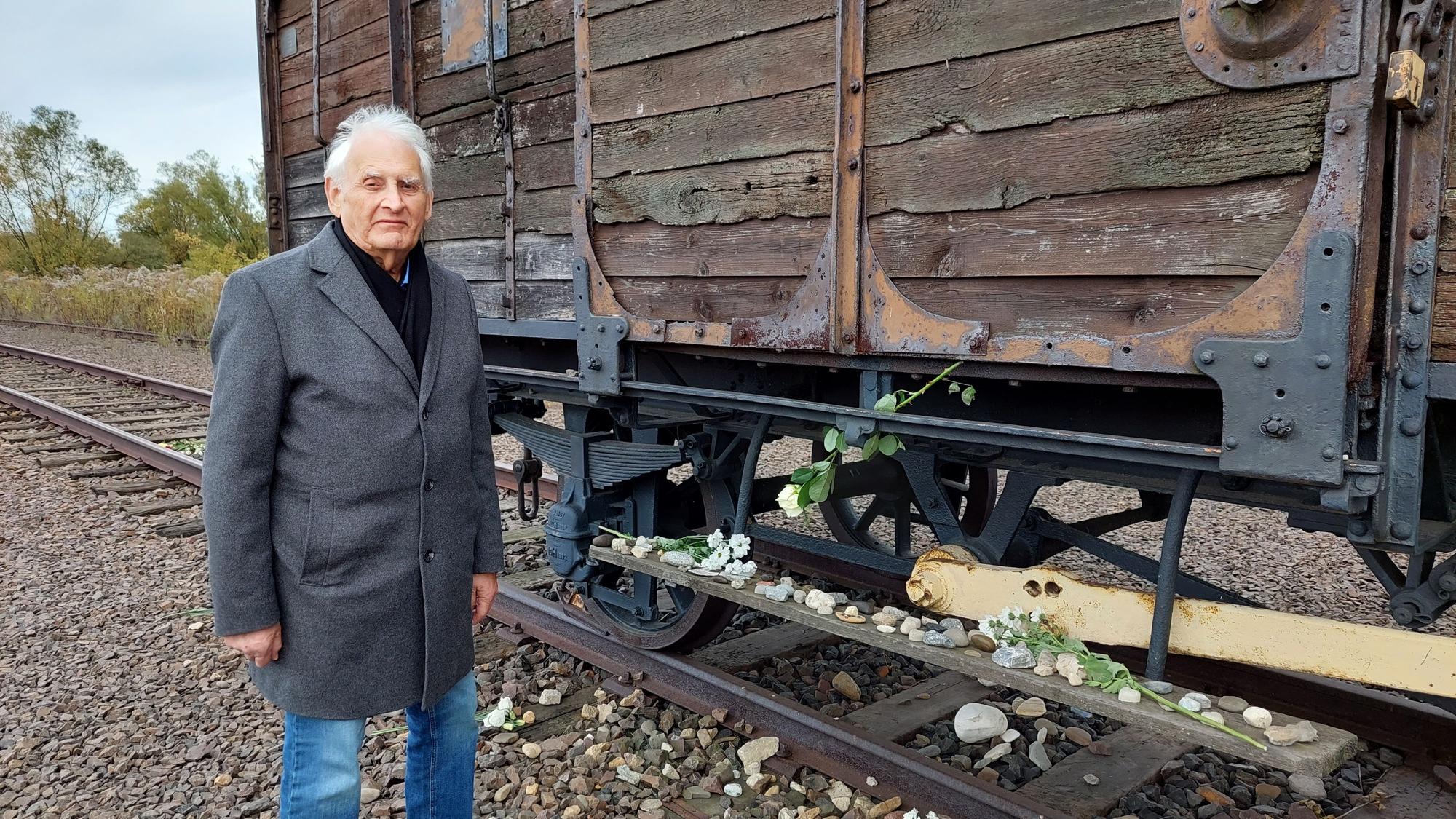 Dany Dattel in Auschwitz Herbst 2022.