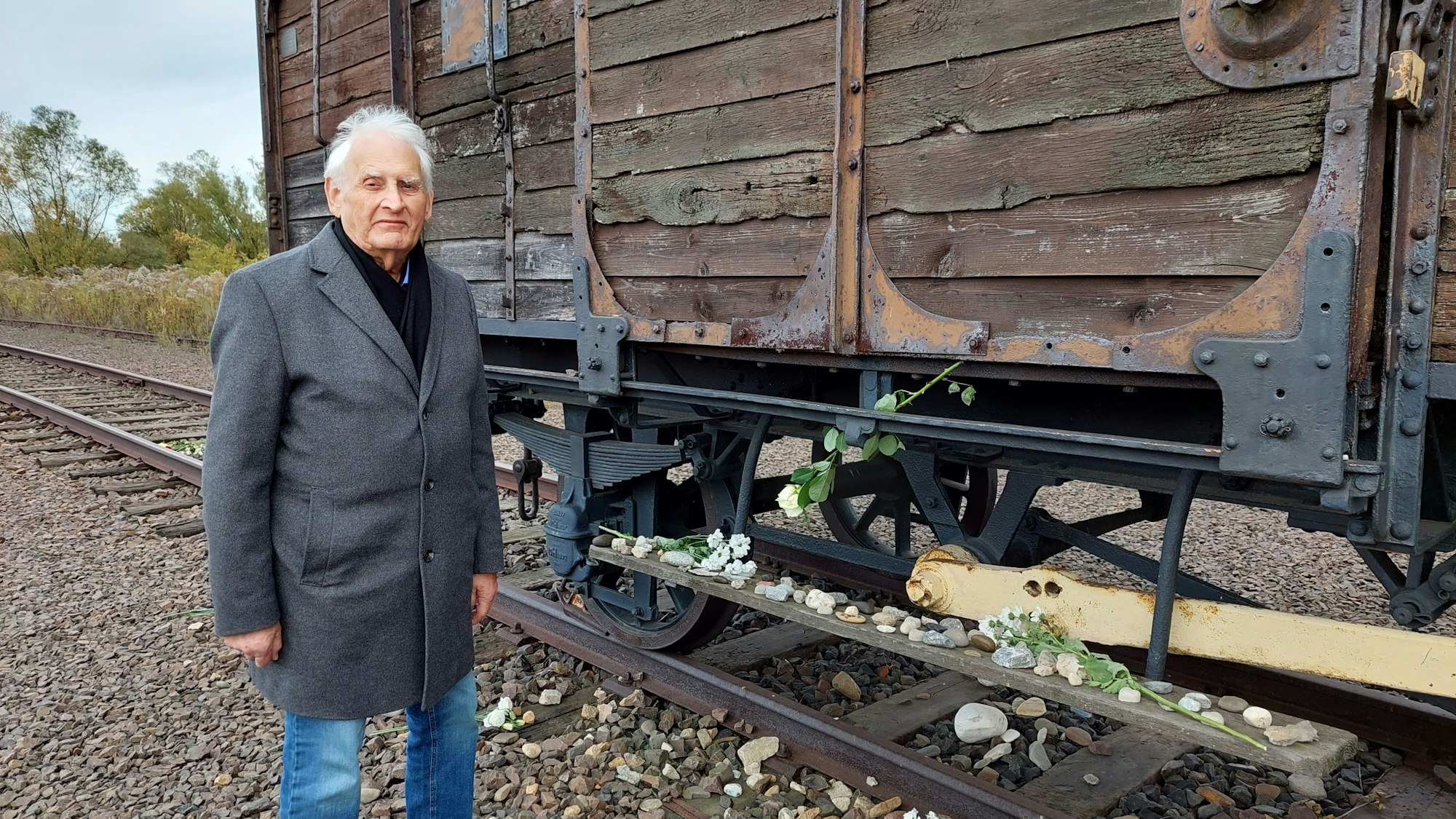 Dany Dattel in Auschwitz Herbst 2022.