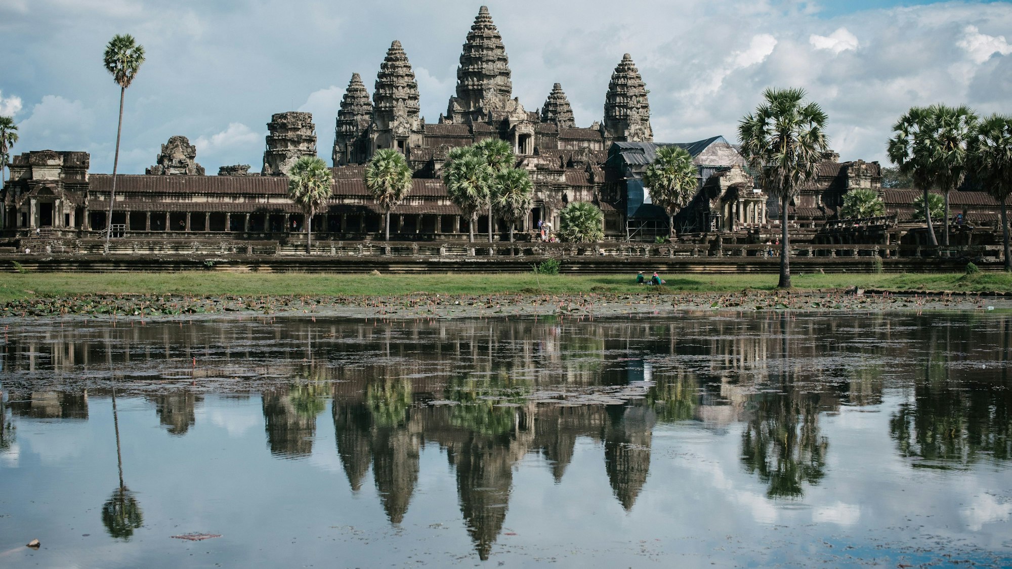 Der berühmte Tempel Angkor Wat in Kambodscha.
