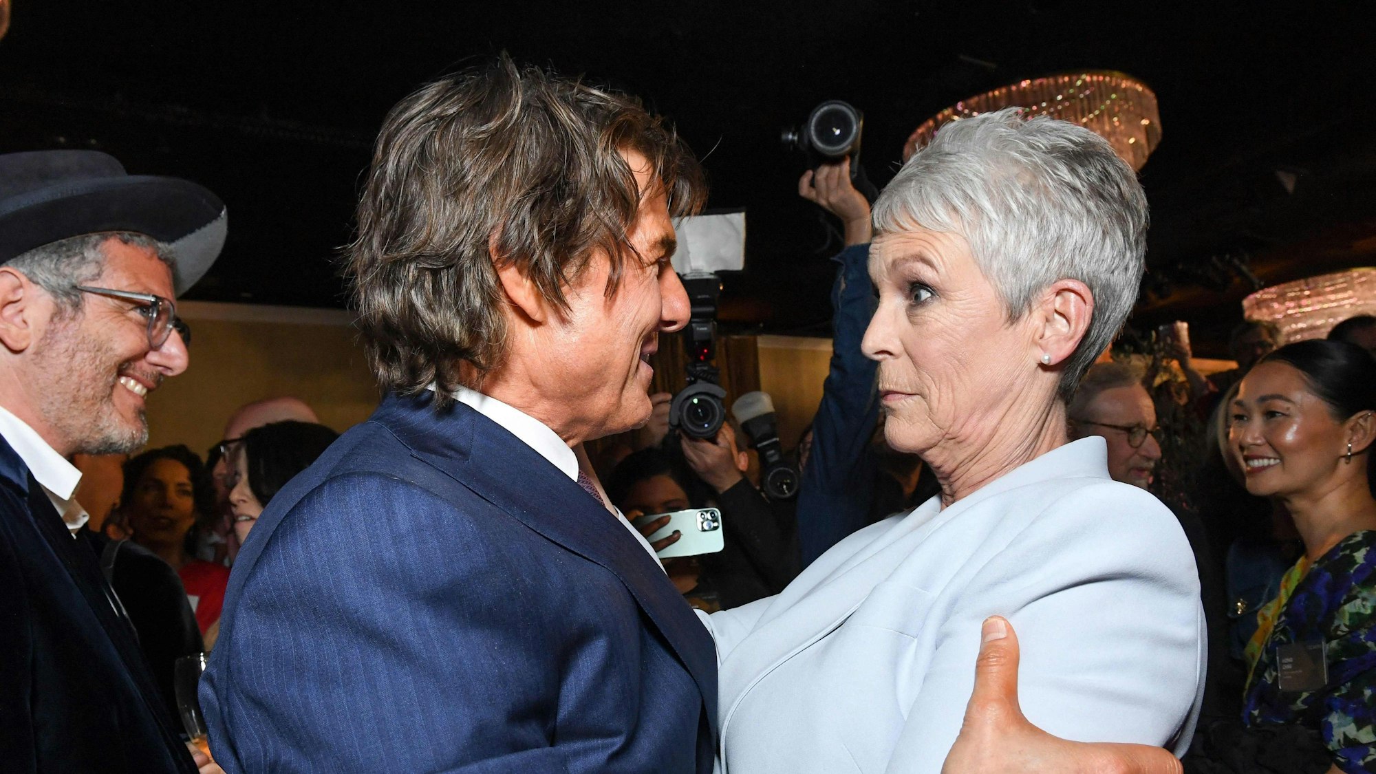Tom Cruise (l.) und Jamie Lee Curtis