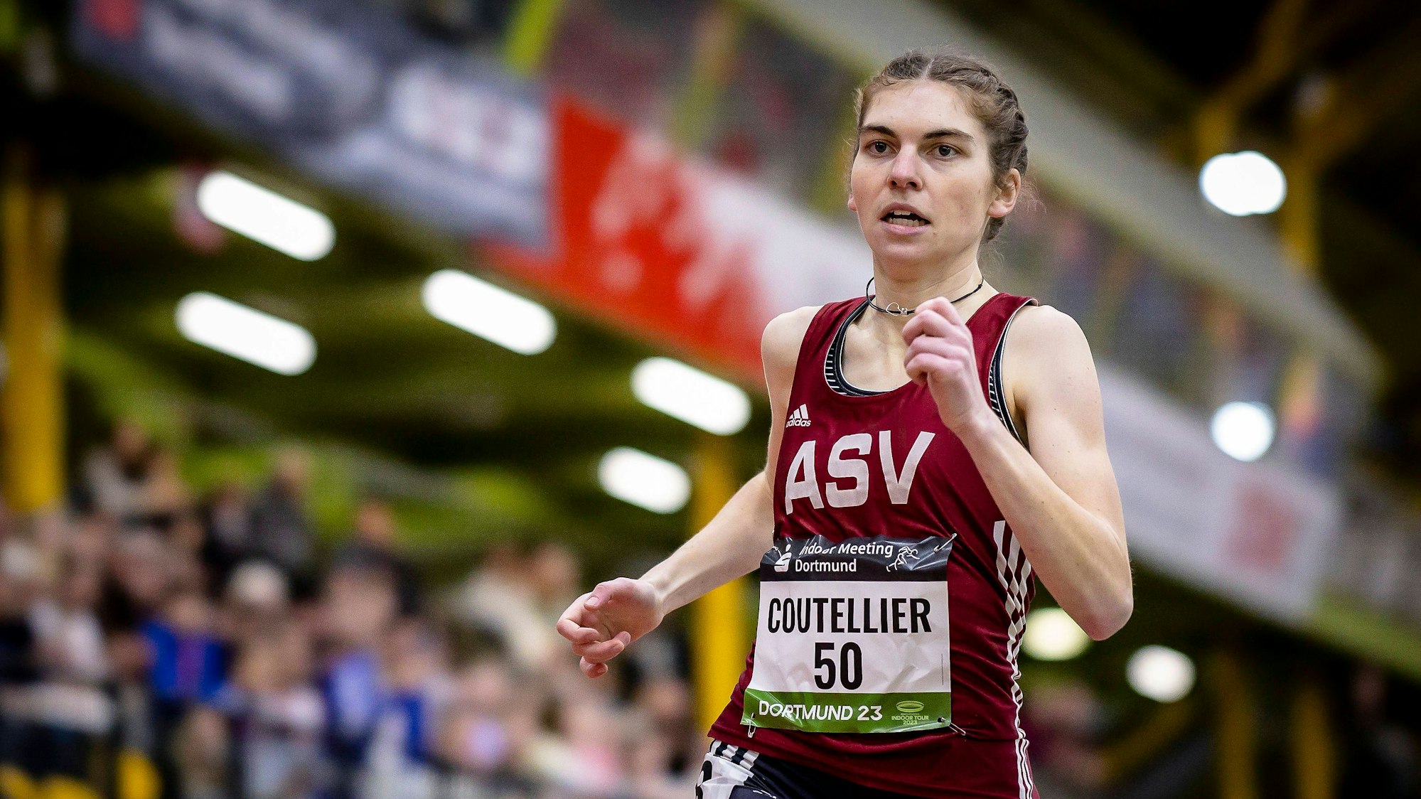 Sparkassen Indoor Meeting Dortmund Dortmund, 12.02.2023 Vera Coutellier ASV Koeln Sparkassen Indoor Meeting Dortmund im Rahmen der World Athletics Indoor Tour Bronze in der Helmut-Koernig-Halle in Dortmund, Deutschland am 12.02.2023. *** Sparkassen Indoor Meeting Dortmund Dortmund, 12 02 2023 Vera Coutellier ASV Koeln Sparkassen Indoor Meeting Dortmund as part of the World Athletics Indoor Tour Bronze at the Helmut Koernig Halle in Dortmund, Germany on 12 02 2023 Copyright: xBEAUTIFULxSPORTS/AxelxKohringx