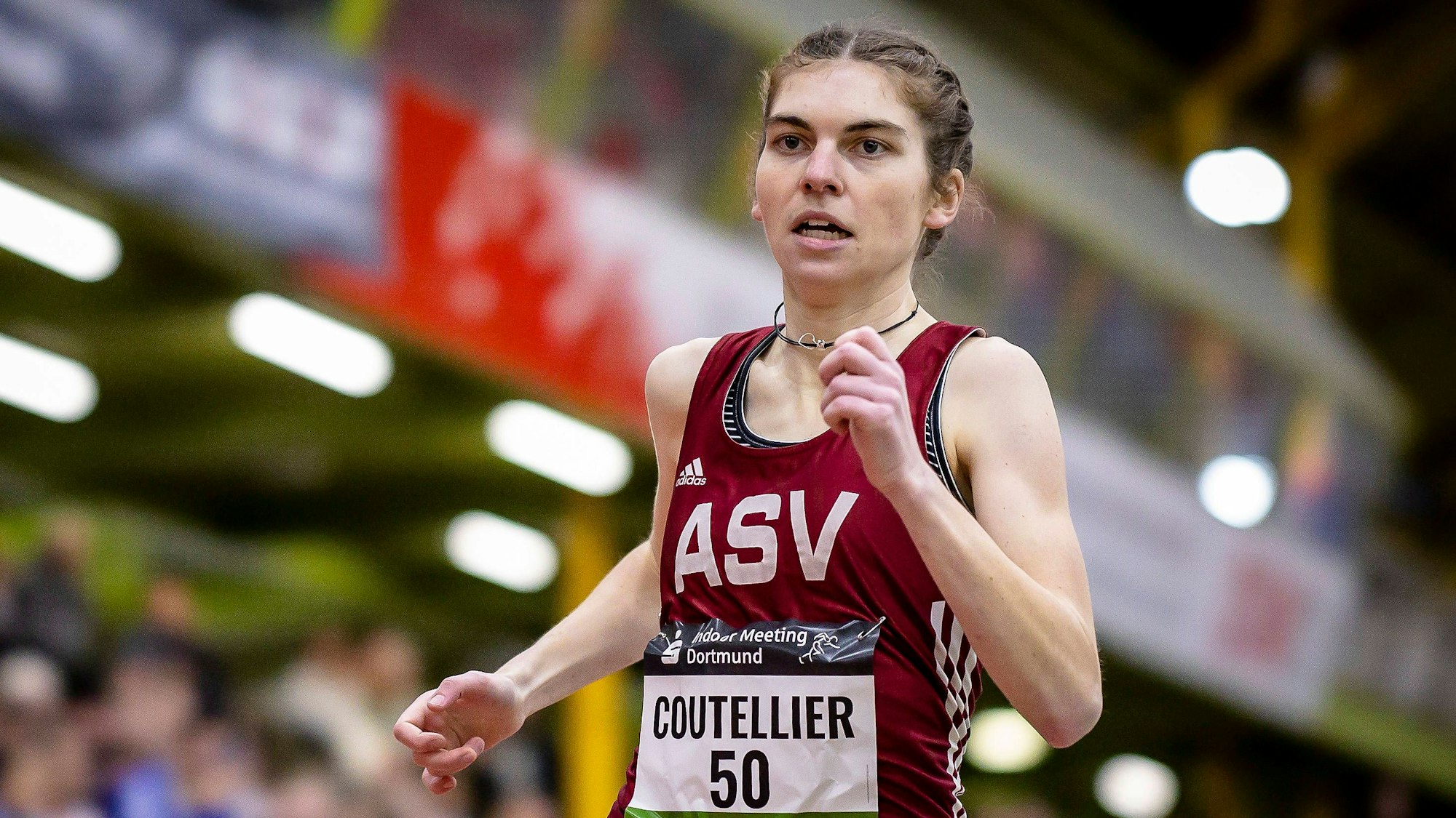 Sparkassen Indoor Meeting Dortmund Dortmund, 12.02.2023 Vera Coutellier ASV Koeln Sparkassen Indoor Meeting Dortmund im Rahmen der World Athletics Indoor Tour Bronze in der Helmut-Koernig-Halle in Dortmund, Deutschland am 12.02.2023. *** Sparkassen Indoor Meeting Dortmund Dortmund, 12 02 2023 Vera Coutellier ASV Koeln Sparkassen Indoor Meeting Dortmund as part of the World Athletics Indoor Tour Bronze at the Helmut Koernig Halle in Dortmund, Germany on 12 02 2023 Copyright: xBEAUTIFULxSPORTS/AxelxKohringx