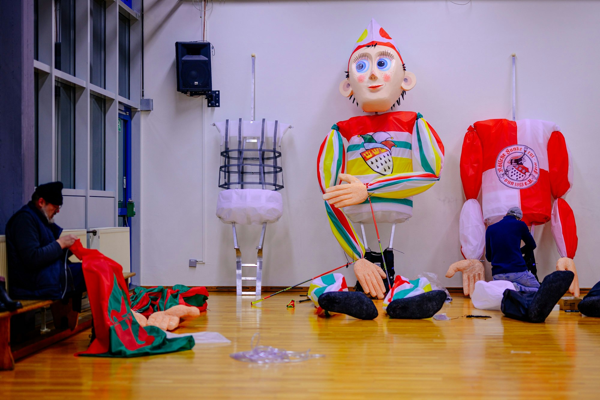 Die Großfiguren in der Entstehung