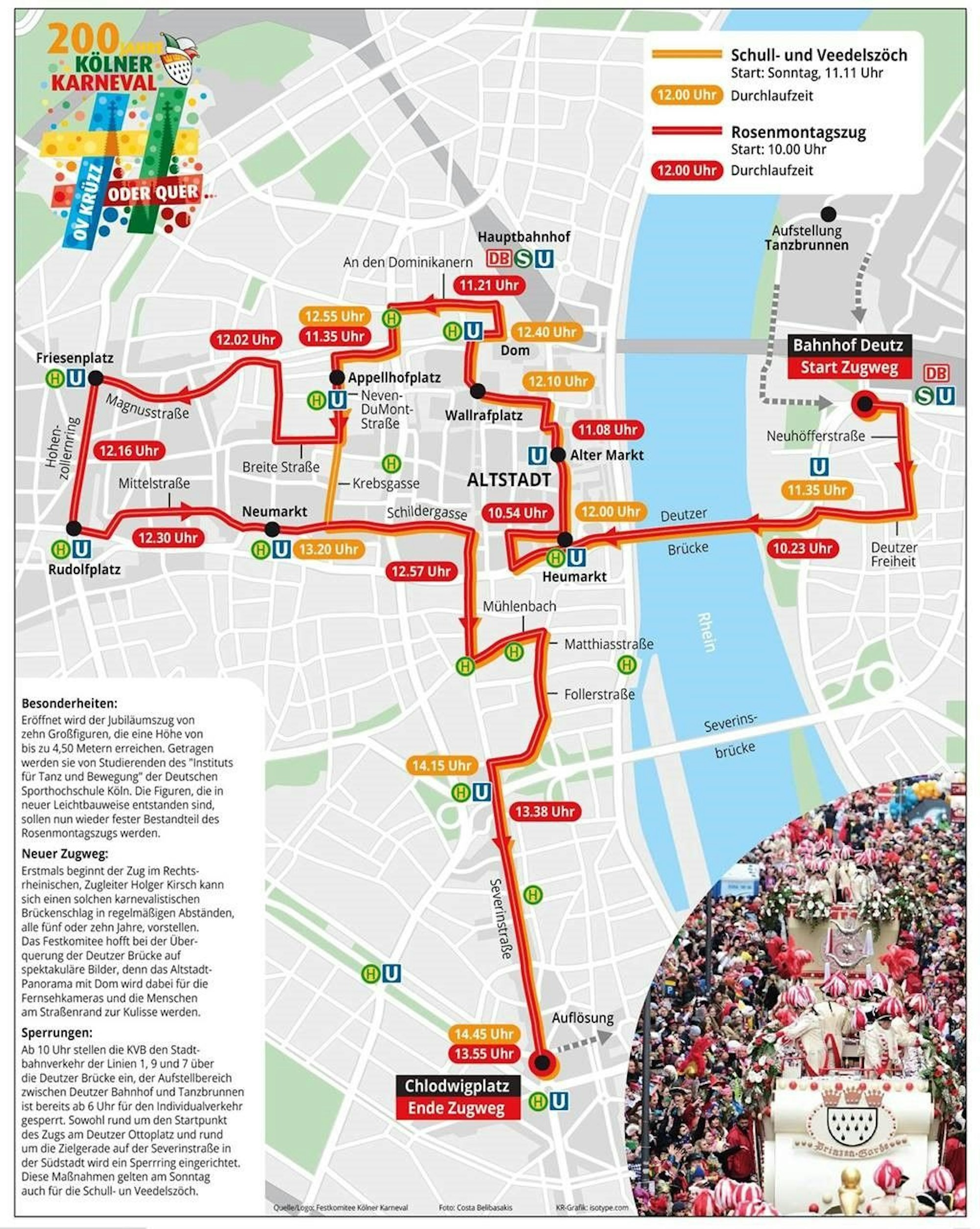 Schull- und Veedelszöch und Rosenmontag