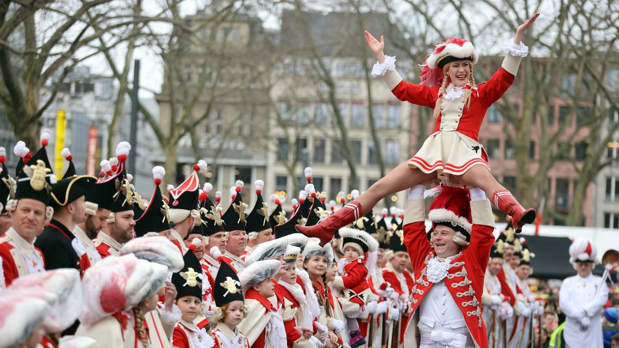 Das Tanzpaar der Roten Funken, Judith Gerwing und Florian Gorny, tanzte zum letzten Mal.