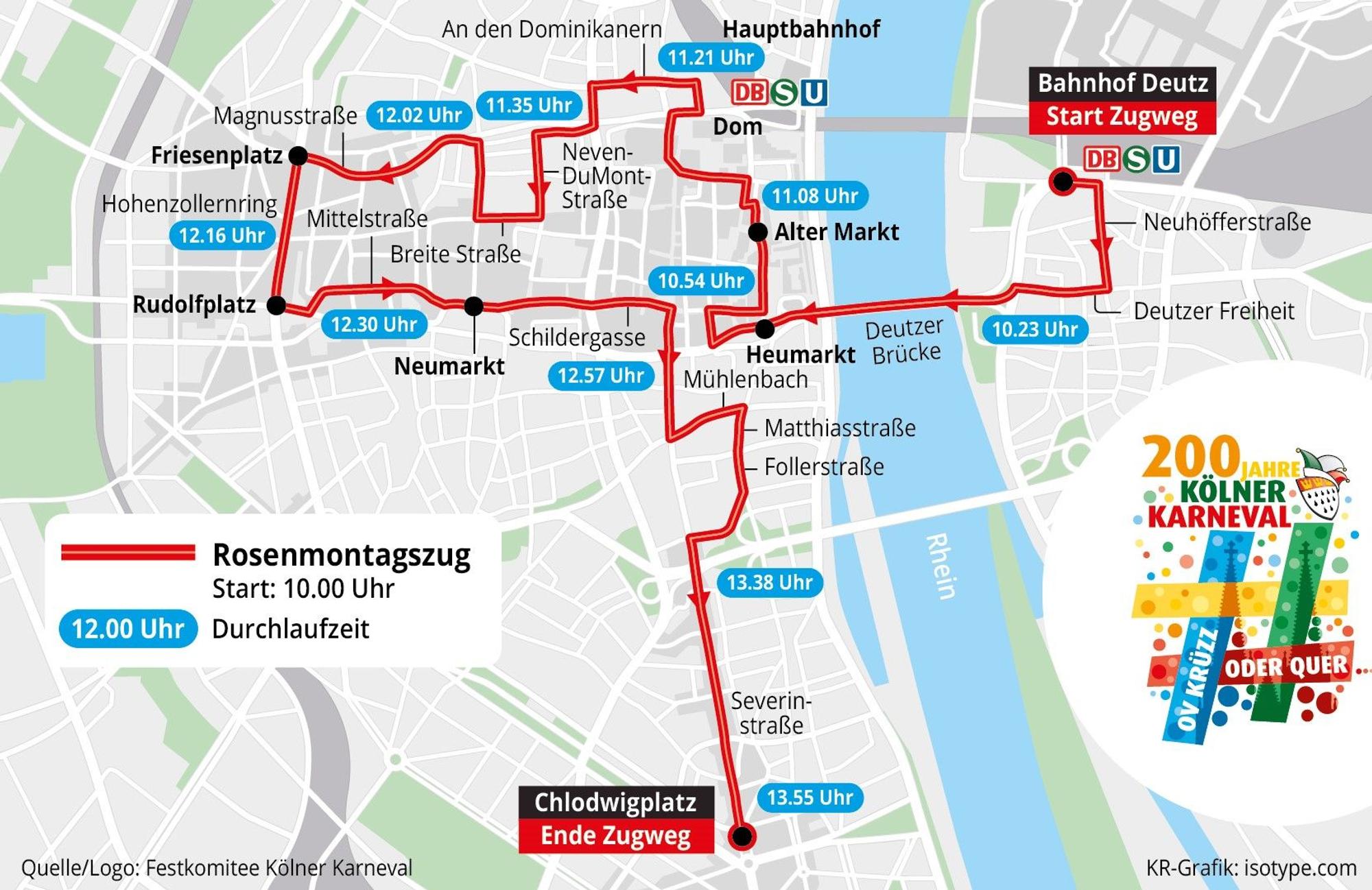 Rosenmontagszug in Köln