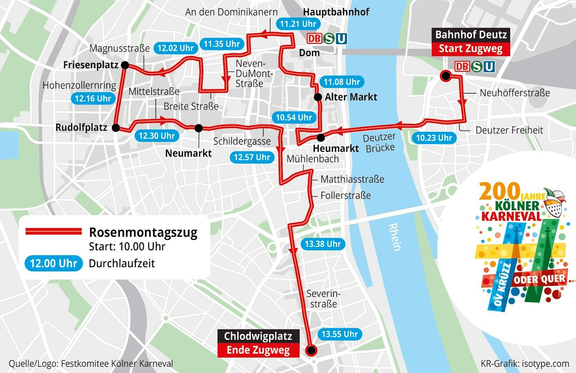 Rosenmontagszug in Köln