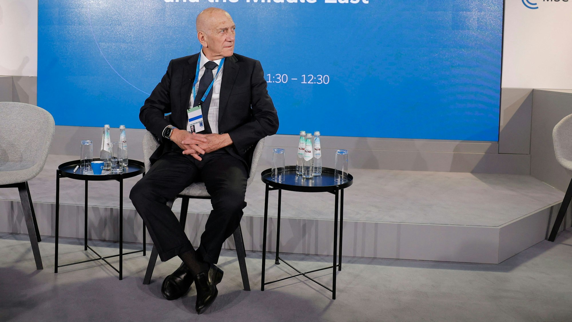 Israels Ex-Regierungschef Ehud Olmert auf der Münchener Sicherheitskonferenz.