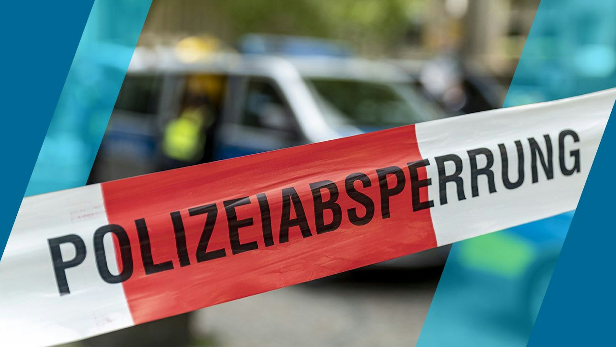Symbolbildoptik, Polizei, Absperrung, Flatterband, Unfall, Einsatz, Polizeiabsperrung