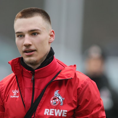 Tim Lemperle beim Training des 1. FC Köln