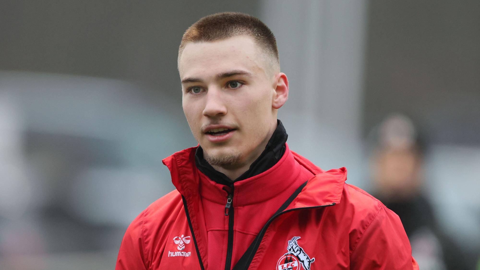 Tim Lemperle beim Training des 1. FC Köln