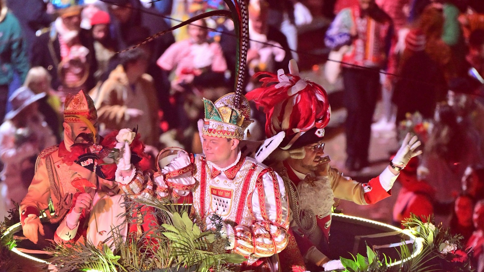 Der Prinz bei seiner Ankunft in der Südstadt